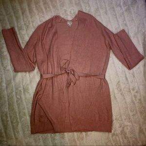 Long Tie Waist Sweater